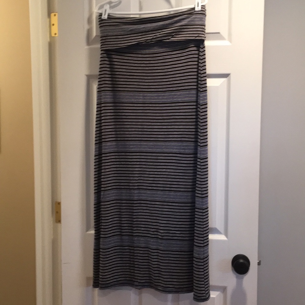 Max Studio Striped Knit Maxi Skirt